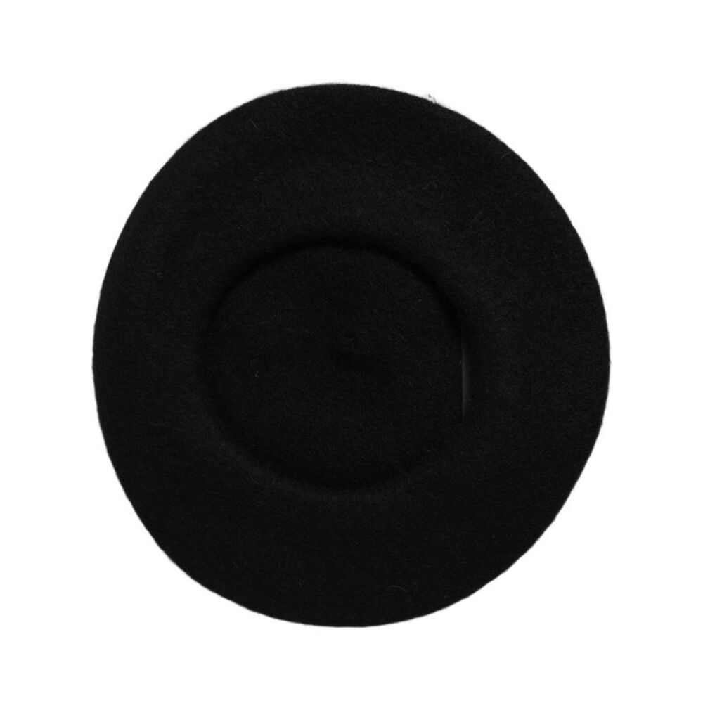 Dolce & Gabbana Black Wool French Style Beret Capello Women's Hat